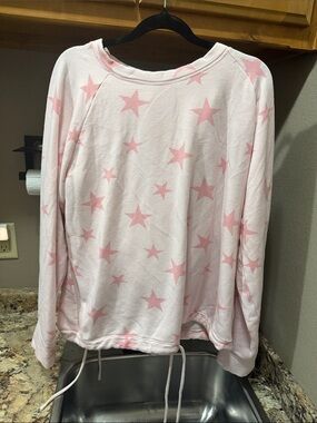 GAP Light Pink Star Print Sweatshirt